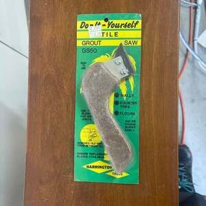 Vintage Harrington Tools GS50 Do-It-Yourself Tile Grout Saw
